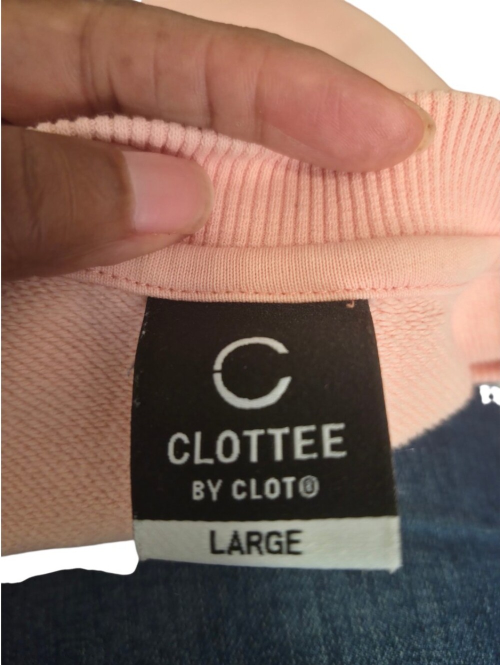 Clottee by CLOT Tea House Dim Sum Crewneck Sweatshirt Pink Large Streetwear - Picture 6 of 9